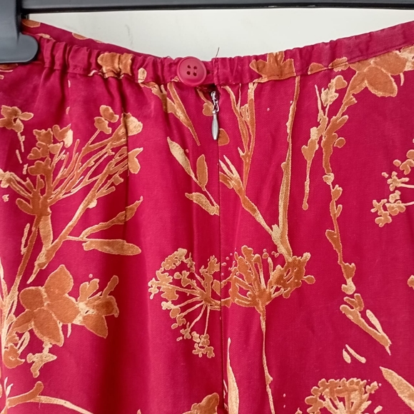Luxury Spanish Brand Retro Red Maxi Skirt - Picture 5 of 11